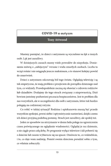 Autyzm w czasie pandemii Wskaz�wki i uwagi ekspert�w, jak radzi� sobie w trudnym czasie - Tony Attwood, Temple Grandin, Carol Stock Kranowitz