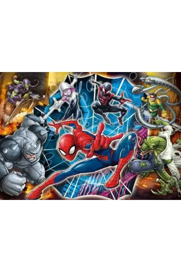 Puzzle 104 el. Maxi SuperColor. Spider man Clementoni