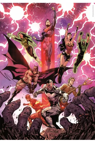Puzzle 1000 el. Compact Dc Comics Justice League Clementoni
