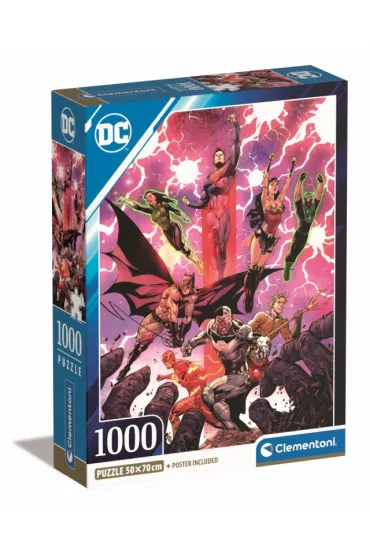 Puzzle 1000 el. Compact Dc Comics Justice League Clementoni