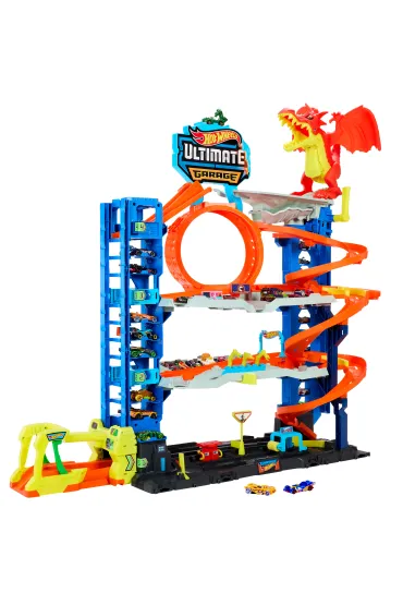 Hot Wheels. City Mega Gara� Atak smoka Zestaw HKX48 Mattel