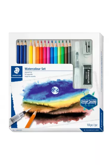 Staedtler Zestaw do malowania Design Journey Watercolour Set 18 szt.