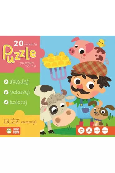 Puzzle: Zwierz�ta na wsi Zielona Sowa