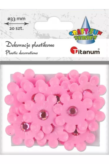 Titanum Dekoracje samoprzylepne 3D kwiaty 20 szt.