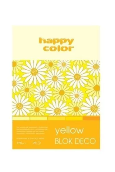Happy Color Blok A5 Deco Yellow 170 g 20 kartek