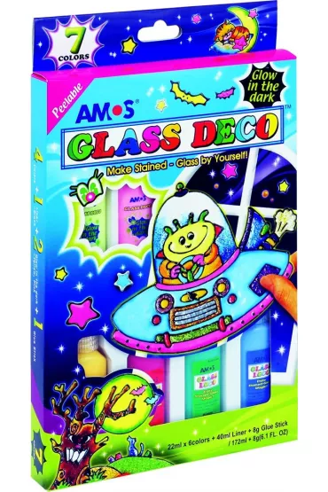 Amos Farby witra�owe Glass Deco 7 kolor�w