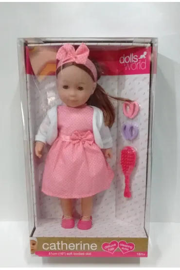 Lalka 41 cm Catherine ciemne w�osy * Dolls World