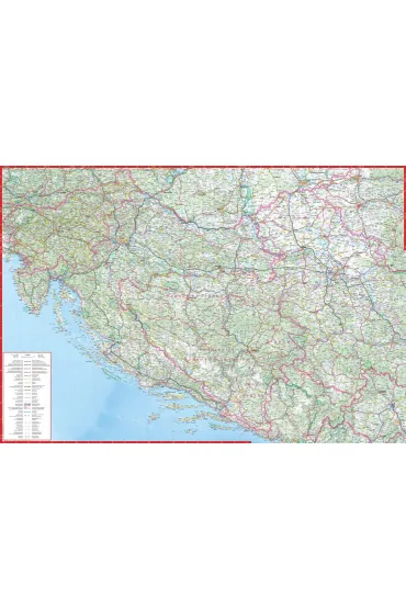 Chorwacja mapa samochodowa 1:650 000 papier 2019