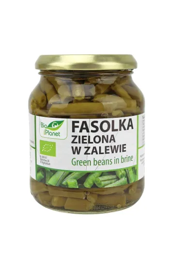 Bio Kontynenty Fasolka zielona w zalewie (s�oik) Zestaw 3 x 340 g Bio
