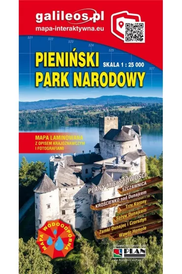 Mapa turystyczna - Pieni�ski PN 1:25 000 laminat