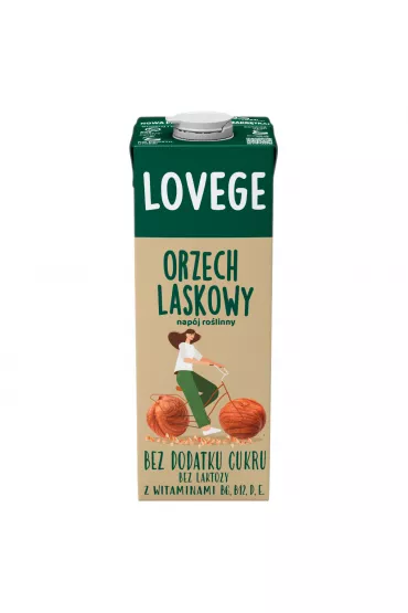 Lovege Napj Orzech Laskowy bez dodatku cukru 1 l