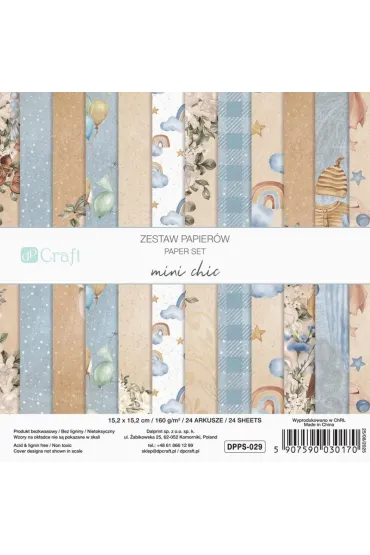 dpCraft Zestaw papier�w mini chic 15,2 x 15,2 cm 24 ark.