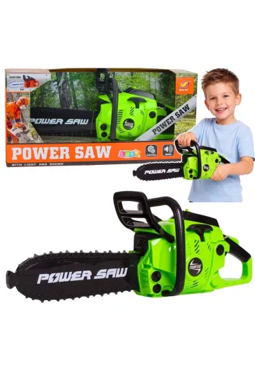 Zabawkowa pi�a �a�cuchowa �wiatlo d�wi�k zielona LeanToys