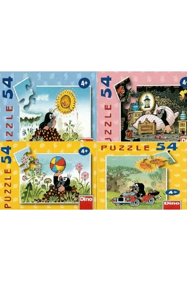 Puzzle mini 54 el. Krecik i przyjaciele Dino Toys