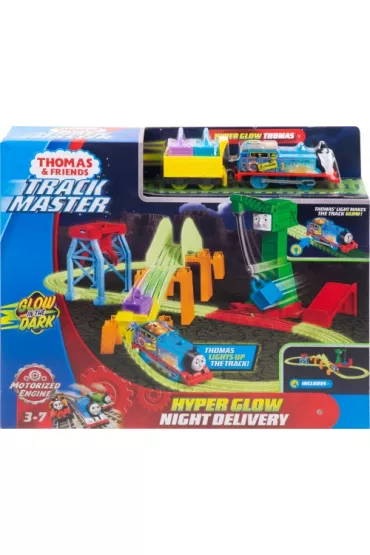 Fisher-Price Tomek i przyjaciele TM Hyper Glow Nocna dostawa Tor �wiec�cy w ciemno�ci GGL75 Mattel