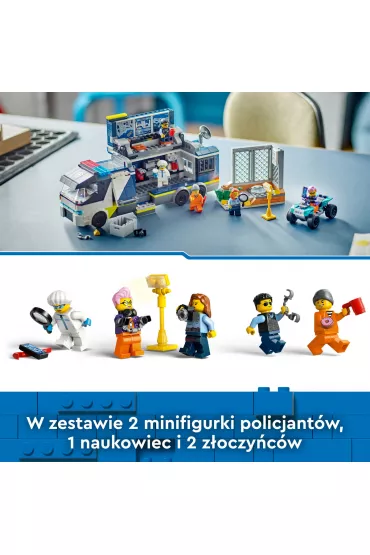 LEGO City Policyjna ciarwka z laboratorium kryminalnym 60418