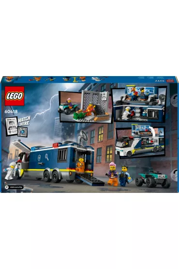 LEGO City Policyjna ciarwka z laboratorium kryminalnym 60418