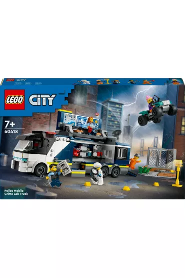 LEGO City Policyjna ciarwka z laboratorium kryminalnym 60418