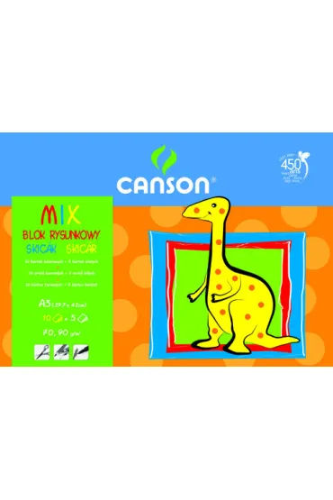 Blok rysunkowy Canson A3 mix 15 90g (6666-193)