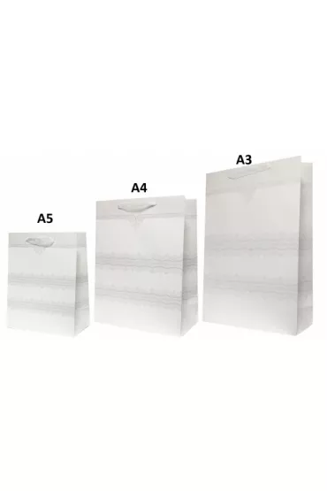 Rozette Torebka Lux brokat Max bia�a 31 x 44 cm