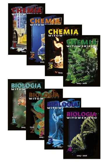 Pakiet Chemia. Matura 2005-2026. Zbi�r zada�. Tomy 1-4, Pakiet Biologia. Matura 2005-2026. Zbi�r zada�. Tomy 1-4 - Dariusz Witowski, Jan Sylwester Witowski