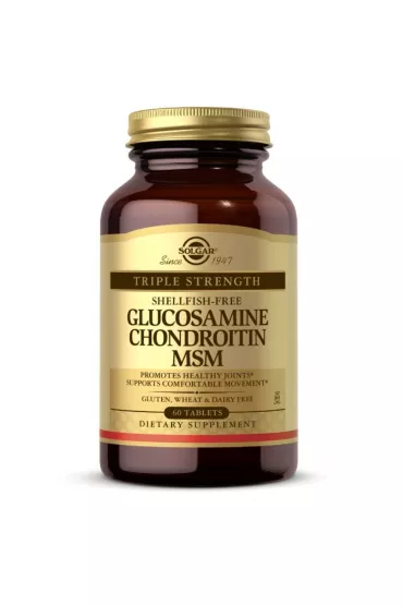 Solgar Glucozamine, Chondroitin, MSM Suplement diety 60 tab.