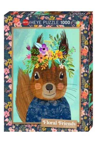 Puzzle 1000 el. Floral Friends. Wiewi�rka, Mia Charro Heye - Mia  Charro