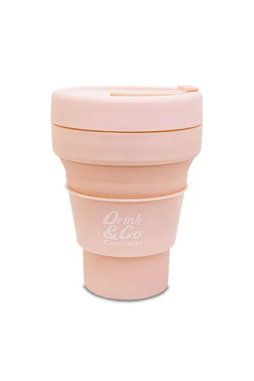 CoolPack Kubek silikonowy 355 ml pastelowy powder peach