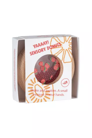 Grzechotka sensoryczna, truskawka Petit Boum