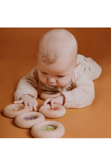 Grzechotka sensoryczna, truskawka Petit Boum