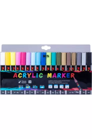 M&G Marker akrylowe 18 szt.