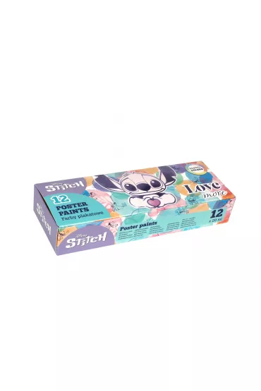 CoolPack Farby plakatowe Disney Fashion Stitch Pastel 12x20ml