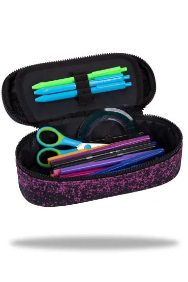 Pi�rnik saszetka owalna 1zamek 1klapka Campus Pink Dot CoolPack PATIO F062979 CP
