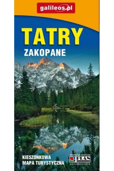Mapa kieszonkowa Tatry, Zakopane laminowana