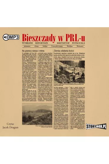 Audiobook Bieszczady w PRL-u. Wybrane reporta�e CD - Krzysztof Potacza�a