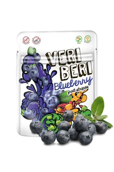 Veri Beri �elki jagodowe paski owocowe 50 g