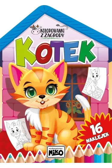 Kolorowanki z zagrody. Kotek - Artur Rajch