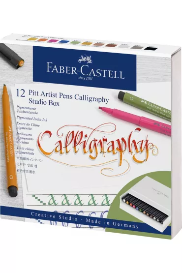 Faber-Castell Pisaki do kaligrafii Artist Pen 12 szt.