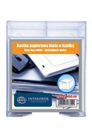 Interdruk Kostka papierowa w kubiku bia�a 85 x 85 x 35 mm