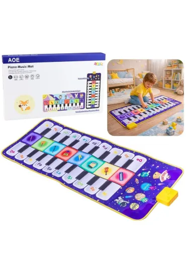 Muzyczna mata edukacyjna Kosmos 120x40cm LeanToys
