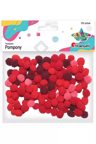 Titanum Pompony poliestrowe 10 mm