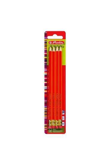 Herlitz O��wek szkolne HB z gumka 4 szt.
