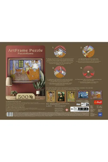 Puzzle Puzzlorama 500 el. Pok�j van Gogha w Arles Trefl