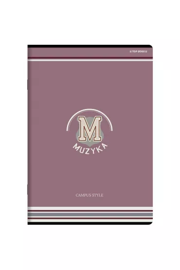 Top-2000 Zeszyt Muzyka A4 pi�ciolinia, 70g 16 kartek