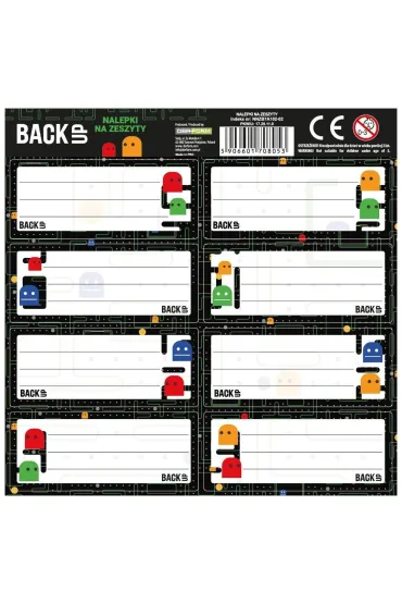 Derform Nalepki na zeszyt BackUp 7 A102 (25 szt)