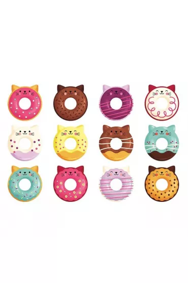 Gra Memory Koty-donuty z elementami w kszta�cie p�czk�w z dziurk� 3-8 lat Mudpuppy