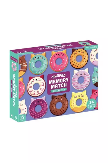Gra Memory Koty-donuty z elementami w kszta�cie p�czk�w z dziurk� 3-8 lat Mudpuppy