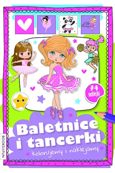 Baletnice i tancerki. Kolorujemy i naklejamy