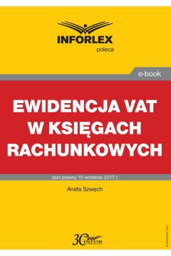 eBook Ewidencja VAT w ksigach rachunkowych pdf