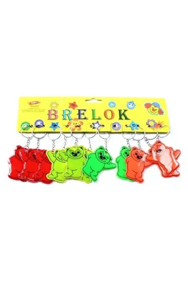Starpak Brelok odblask mi� 6cm mix